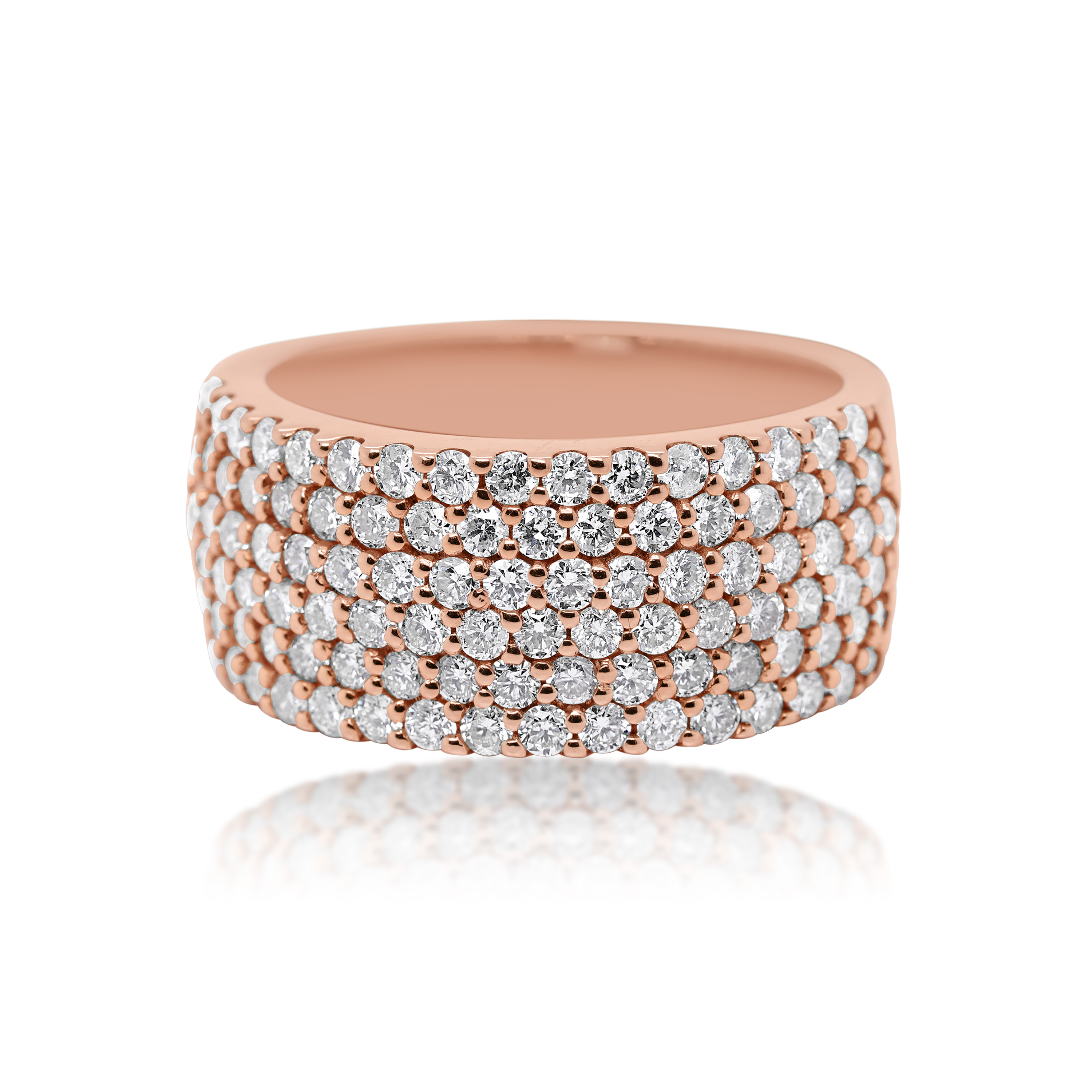 Diamond Ring -- 2.60CT 14K Rose Gold